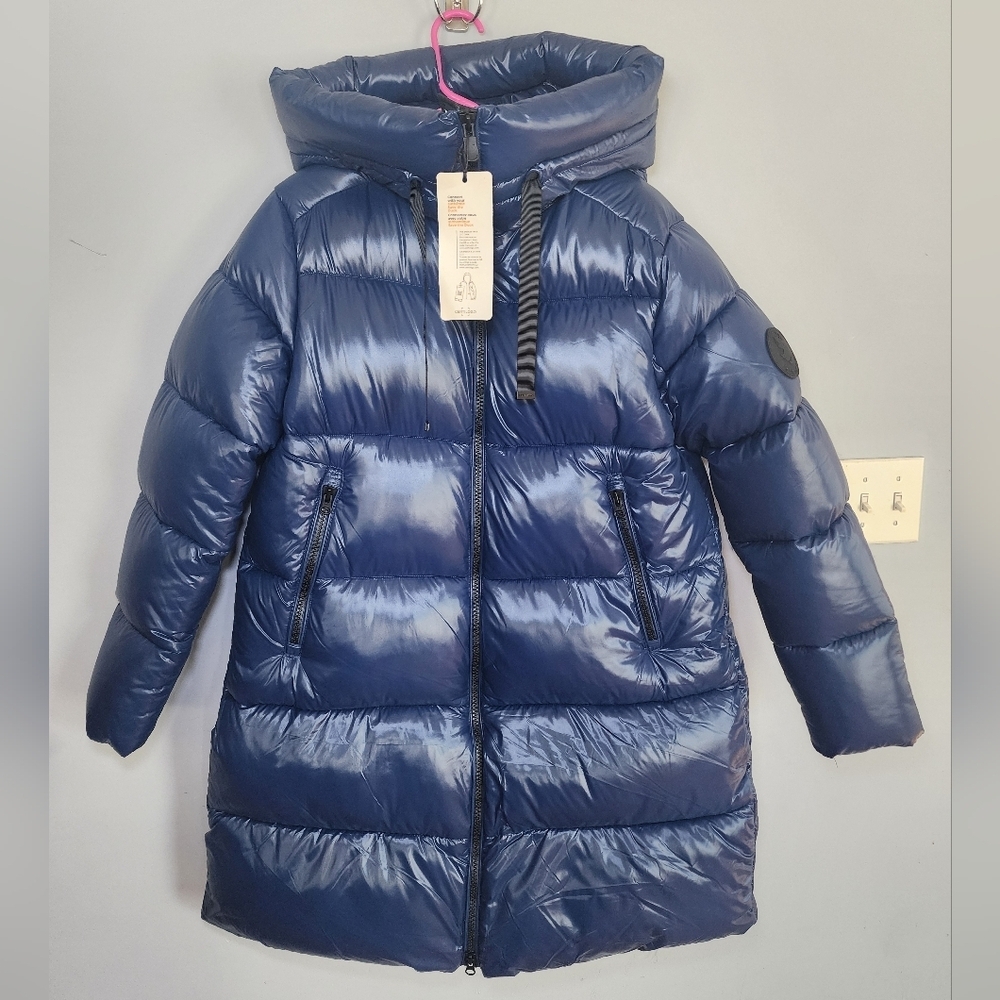 SAVE THE DUCK Navy Blue Puffer Coat